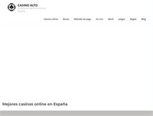 Tablet Screenshot of casinoalto.com